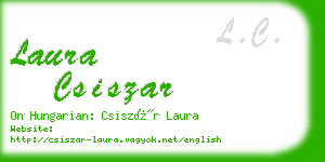 laura csiszar business card
